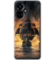 Tecno Camon 19 Pro Kılıf HD Desen Baskılı Kılıf - Siyah İnci
