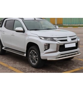 Ford Ranger Uyumlu Ön Tampon Koruma Demiri Krom Tekli Bıyık 2006+ Pst19 Parça