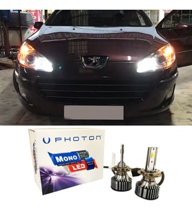 Peugeot 407 Led Xenon Kısa Far Ampulü H1 Mono Yeni Seri Beyaz