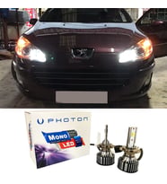 Peugeot 407 Led Xenon Kısa Far Ampulü H1 Mono Yeni Seri Beyaz