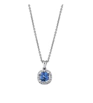 0.80 Karat Safir Pırlanta Kolye