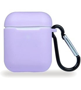 Apple AirPods 2/1 Nesil Uyumlu Kılıf Silicone Fit (Silikon) Lila Renk