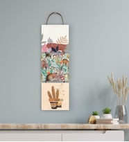 BK Gift 3 Parça İpli Ahşap Tablo Seti-41