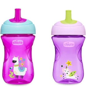 Pipetli Eğitim Bardağı (Pembe/Mor)