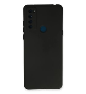 TCL 20 SE Kılıf First Silikon - Siyah