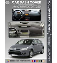 CITROEN C4 (2004-2009) Torpido Örtüsü Ön Göğüs Torpido Koruma Tam Uyum Çatlamayı Önler Kolay Montaj
