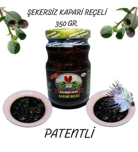 ŞEKERSİZ KAPARİ REÇELİ (PATENTLİ) 350 GR. AŞÇI MURAT KAPARİ