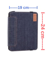 Üniversal 24 x 19 cm Ölçülerinde Kot Kumaşı Tablet Kılıfı