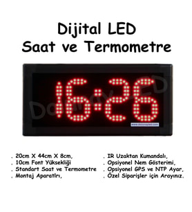 Dijital Saat Termometre 10cm