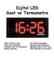 Dijital Saat Termometre 10cm