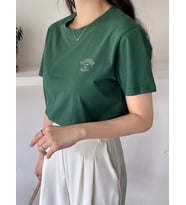 Sunshine Smiling Baskılı Tasarım Tshirt (Yeşil)