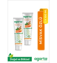 Doğal Misvak Özlü Diş Macunu 100 ml /130 gr X2 ADET+20 ml argan kremi