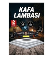 Şarjlı Kafa Lambası 1200 Lümen COB LED Mıknatıslı Lityum İyon Pilli Çalışma Işığı