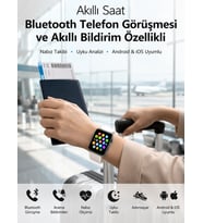 Dokunmatik Ekranı, Bluetooth Görüşme Desteği ve Akıllı Bildirim Özellikleriyle Teknolojiyi Bileğiniz