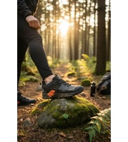 Enoch Erkek Siyah Su Geçirmez Outdoor Trekking ve Dağ Yürüyüş Ayakkabısı
