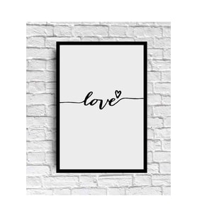 Love Aşk El ele Tutuşan Sevgili Dekor Konsept Tablo MDF Kaliteli Baskı Çerçeve Görünüm(19x27 cm)