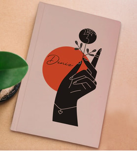 BK Gift Kişiye Özel İsimli Sert Kapaklı Pudra Pembesi Defter, Arkadaşa Hediye, Yeni İş Hediyesi, Anı Defteri, Doğum Günü Hediyesi (Model 3)
