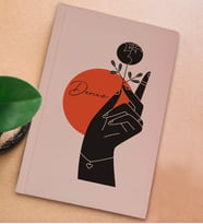 BK Gift Kişiye Özel İsimli Sert Kapaklı Pudra Pembesi Defter, Arkadaşa Hediye, Yeni İş Hediyesi, Anı Defteri, Doğum Günü Hediyesi (Model 3)