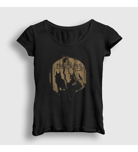 Presmono Kadın Siyah Wolf Les Discrets T-Shirt 467769tt