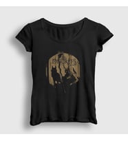 Presmono Kadın Siyah Wolf Les Discrets T-Shirt 467769tt