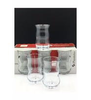 Paşabahçe 42981 Çiftebelli Çay Bardağı 6 Lı (Renksiz)