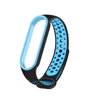 Xiaomi Mi Band 6 Uyumlu Kordon Silikon Esnek Yumuşak Delikli Spor KRD-02 Kayış