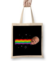 Joe Biden Nyan Cat Bez Çanta Uzun Saplı