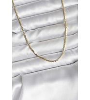 14K Gold Renk Kaplama Ezme Zincir Model CM Kadın Kolye - TJ-BKO10733