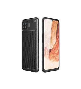 Çınarcık Dev Oppo A73 Kılıf Focus Karbon Silikon - Siyah