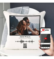 Kişiye Özel Ses İzi Fotoğraflı Yastık