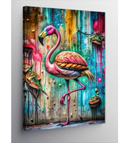 Kanvas Tablo Flamingo