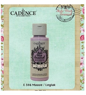 Cadence Style Matt Enamel Cam & Porselen Boyası 59 ml. E-346 Leylak 