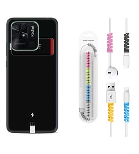 Xiaomi Poco X3 Pro M4 Pro X4 Pro C40 10C Kılıf Kablo Koruma Spiral Silikon My Love 1402