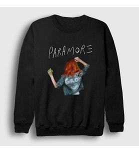 Presmono Unisex Siyah Grow Up Müzik Paramore Sweatshirt 480431tt