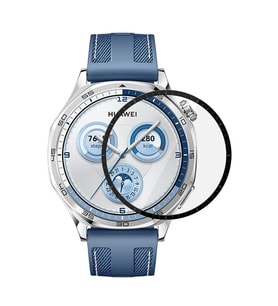 Microsonic Huawei Watch GT5 46mm Tam Kaplayan Temperli Cam Full Ekran Koruyucu Siyah