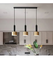 Rsylight Retro Metal Dekoratif Metal 3 lü Masa Üstü Sıralı Sarkıt Avize Genişlik:60 cm