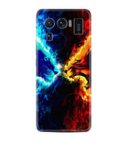 Xiaomi Mi 11 Ultra Kılıf Silikon Desen Özel Seri Red Blue Leon 1714