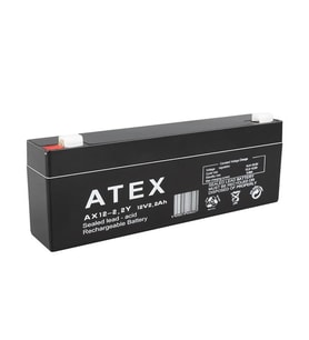 Atex 12 Volt 2 Amper Yatık Uzun Akü (178X34x60 Mm)