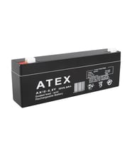 Atex 12 Volt 2 Amper Yatık Uzun Akü (178X34x60 Mm)