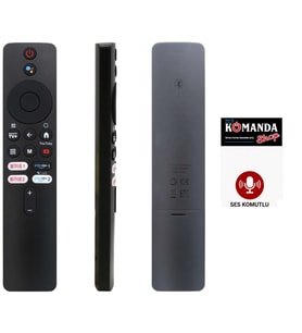 (SES KOMUTLU) XIAOMI MI-05 UNİVERSAL NETFLİX-PRİME VİDEO TUŞLU SES KOMUTLU KUMANDA