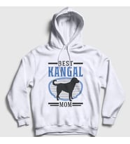 Presmono Unisex Beyaz Kangal Annesi Mom Dog Hediye Kapüşonlu Sweatshirt 538750tt