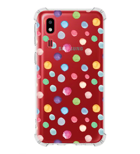 PrintiFy Samsung Galaxy A2 Core Uyumlu Water Color 6 Baskılı Şeffaf Köşe Korumalı Antişok Kılıf