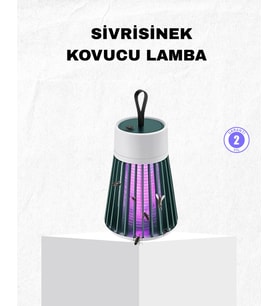 Northcity Şarjlı Mor Işıklı Sivrisinek Öldürücü Lamba - Sessiz, Kimyasal İçermeyen ve Elektrikli Işık