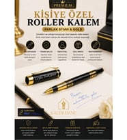 Özel Kutulu Yüksek Kalite Kişiye Özel Roller Kalem (Siyah)
