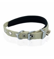 Doggie Softlu Köpek Boyun Tasması 2 cm x 45 cm Haki