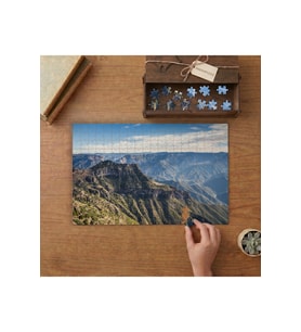 Meksika Bakır Kanyon Tasarımı 240 parça Ahşap Puzzle Ahşap Kutuda MP07570