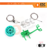 Fiat Punto MK2 188 188AX 1999-2005 3/5 Kapı 0046536311 İçin Ön Sağ Kapı Cam Kriko Tamir Seti