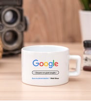 Kişiye Özel Google Tasarım Esprili Fincan