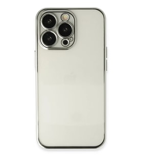 iPhone 14 Pro Max Kılıf Razer Lensli Silikon - Gümüş