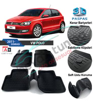 Volkswagen Polo Havuzlu 3D Paspas Niken Siyah 2011-2017